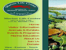 Tablet Screenshot of marinelifecenter.org